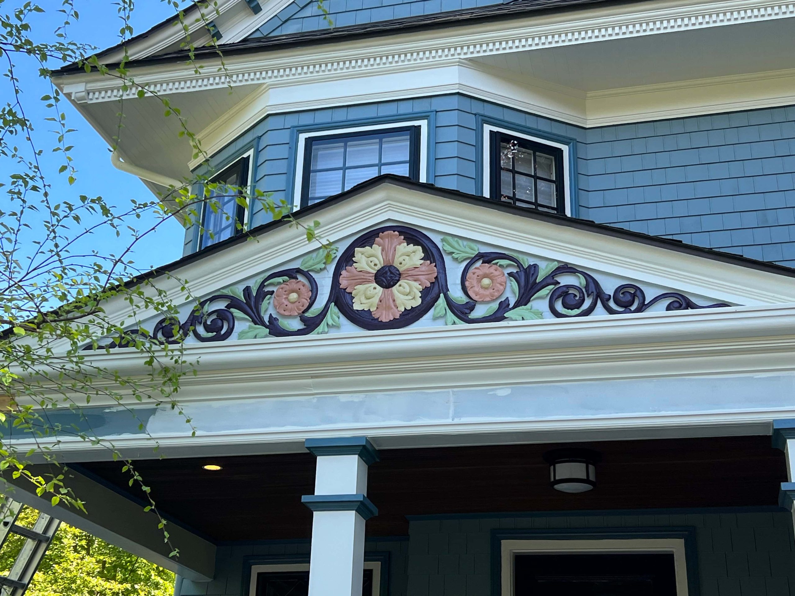 Exterior House Painting Checklist for Homeowners exterior house painting checklist homeowners scaled Exterior house painting checklist for homeowners showing painted siding trim and decorative facade for better curb appeal