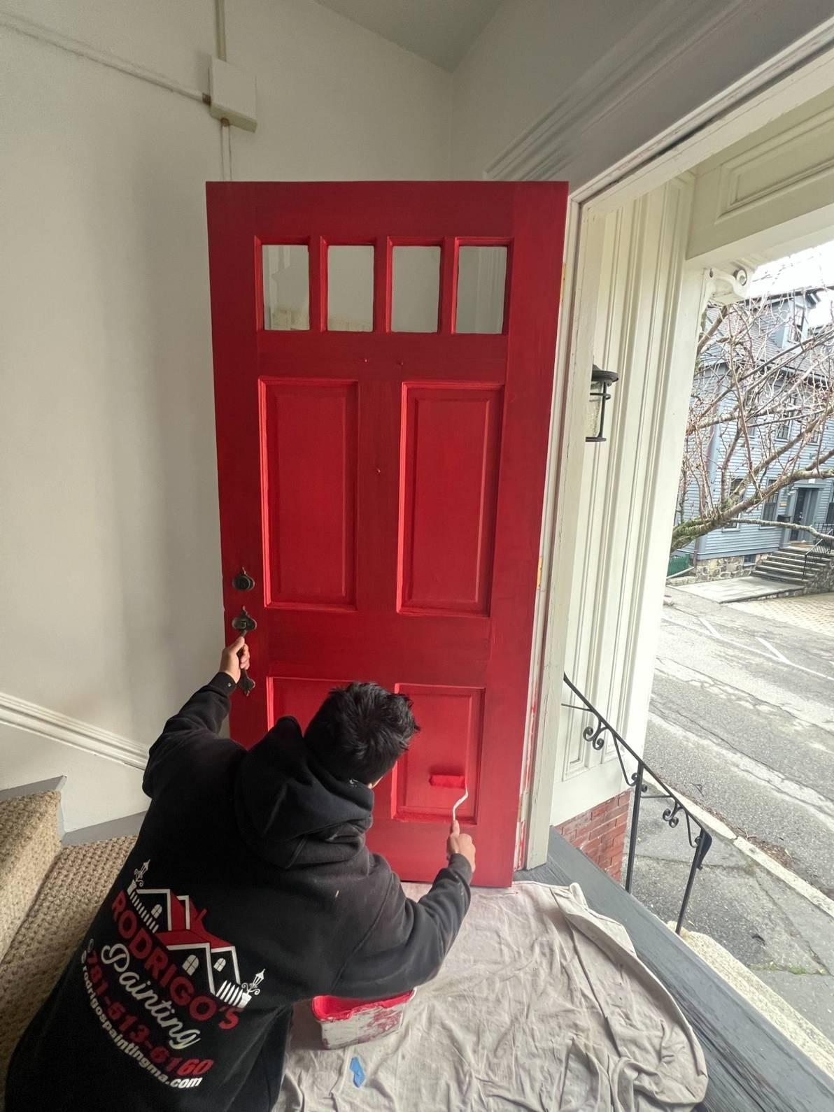 House Painters in Swampscott, MA house painters in swampscott ma front door painting Front door painting in Swampscott, MA