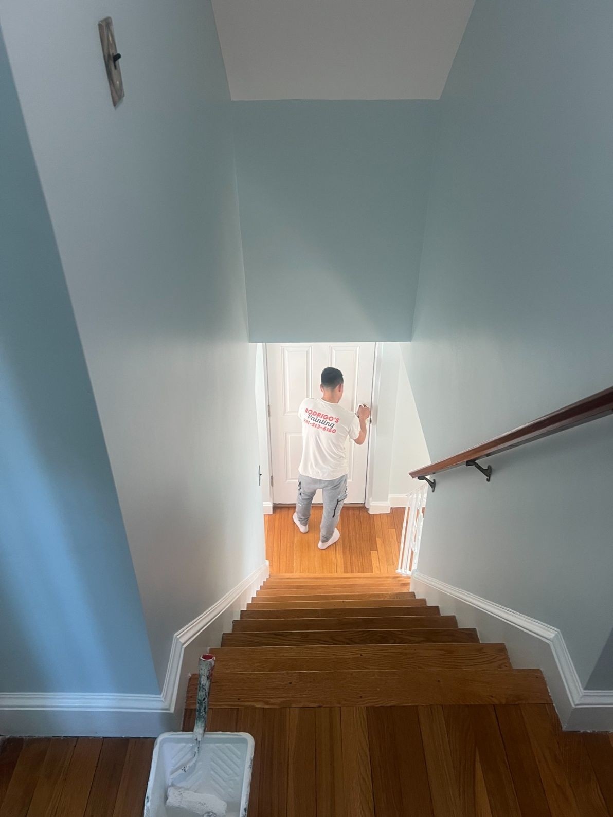 House Painters in Swampscott, MA house painters in swampscott ma interior staircase painting Interior staircase painting in Swampscott, MA