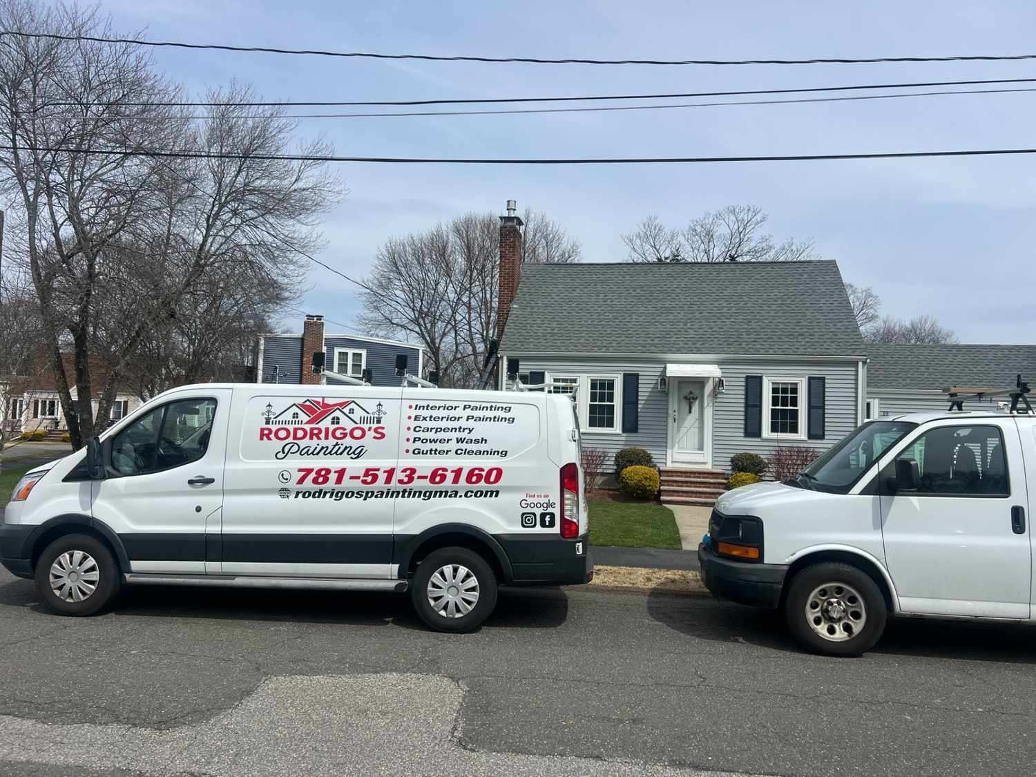 Exterior house painting project in Lynn, MA